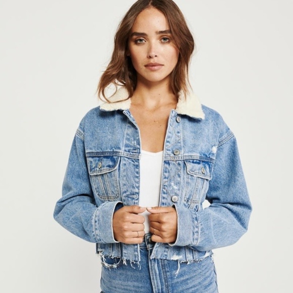 Abercrombie Jean Jacket - Sherpa Collar